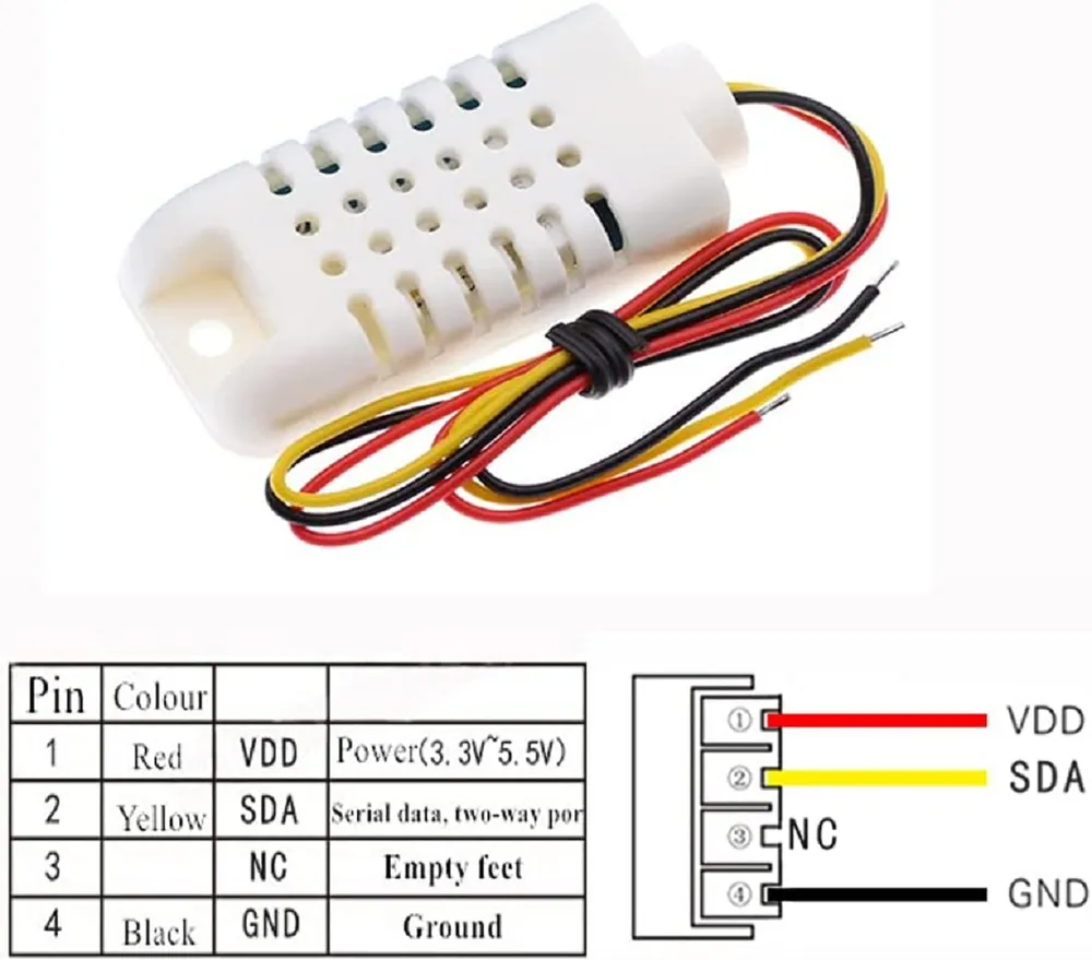 DHT22 Temperature and Humidity Sensor Module - AM2302 at best price online in islamabad rawalpindi lahore peshawar faisalabad karachi hyderabad quetta wah taxila Pakistan