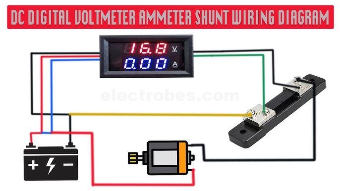 2in1 DC 0-100V 10A 100A 50A Voltmeter Ammeter With DC 75mV Ampere Shunt Dual 0.28" Red Blue Voltage Detector Current Indicator to monitor the UPS. at best price online in islamabad rawalpindi lahore peshawar faisalabad karachi hyderabad quetta wah taxila Pakistan