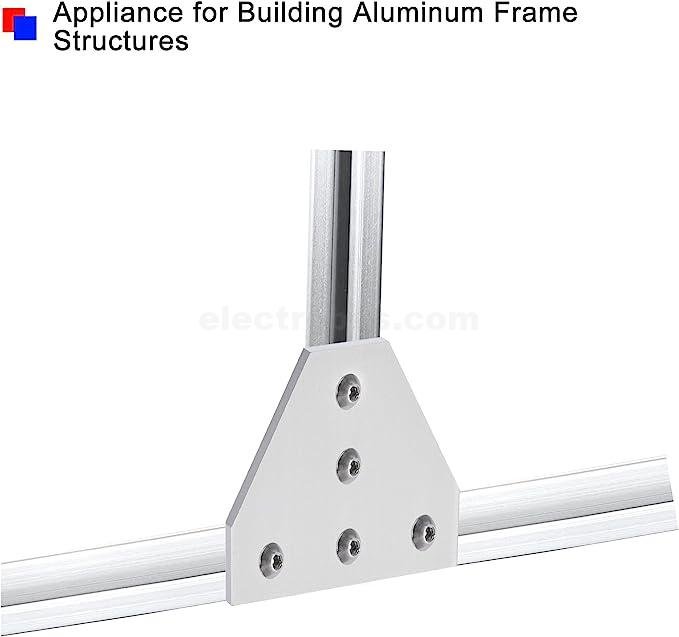 2020 T-Type Aluminum Profile Corner Bracket 5 Hole 60x60x4mm Joining Plate for 2020 v-slot T-slot Aluminum Extrusion for 3d printer at best price online in islamabad rawalpindi lahore peshawar faisalabad karachi hyderabad quetta wah taxila Pakistan