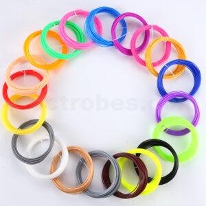 Best quality 20pcs Pack of PLA plastic material 1.75mm 3D Filament available in 20 different colours 5m rolls for 3d pen and 3d printer at best price online in islamabad rawalpindi lahore peshawar faisalabad karachi hyderabad quetta wah taxila Pakistan