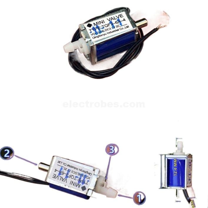 KSV05A Micro Mini Electric Solenoid Valve Normally Open Air Valve is a DC 3V 3.7V 5V Air Gas Flow Control Pump Valve for Medical Laboratory use at best price online in islamabad rawalpindi lahore peshawar faisalabad karachi hyderabad quetta wah taxila Pakistan