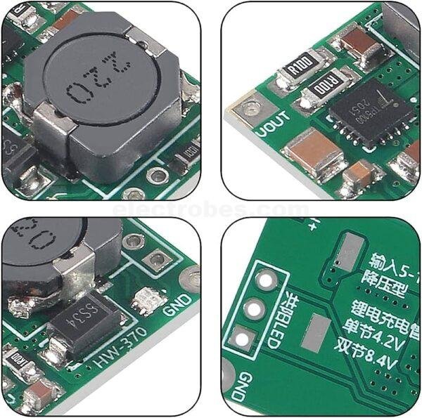 dimensions of HW-370 TP5100 2A Li Ion Battery Charger Module at best price online in islamabad rawalpindi lahore peshawar faisalabad karachi hyderabad quetta wah taxila Pakistan