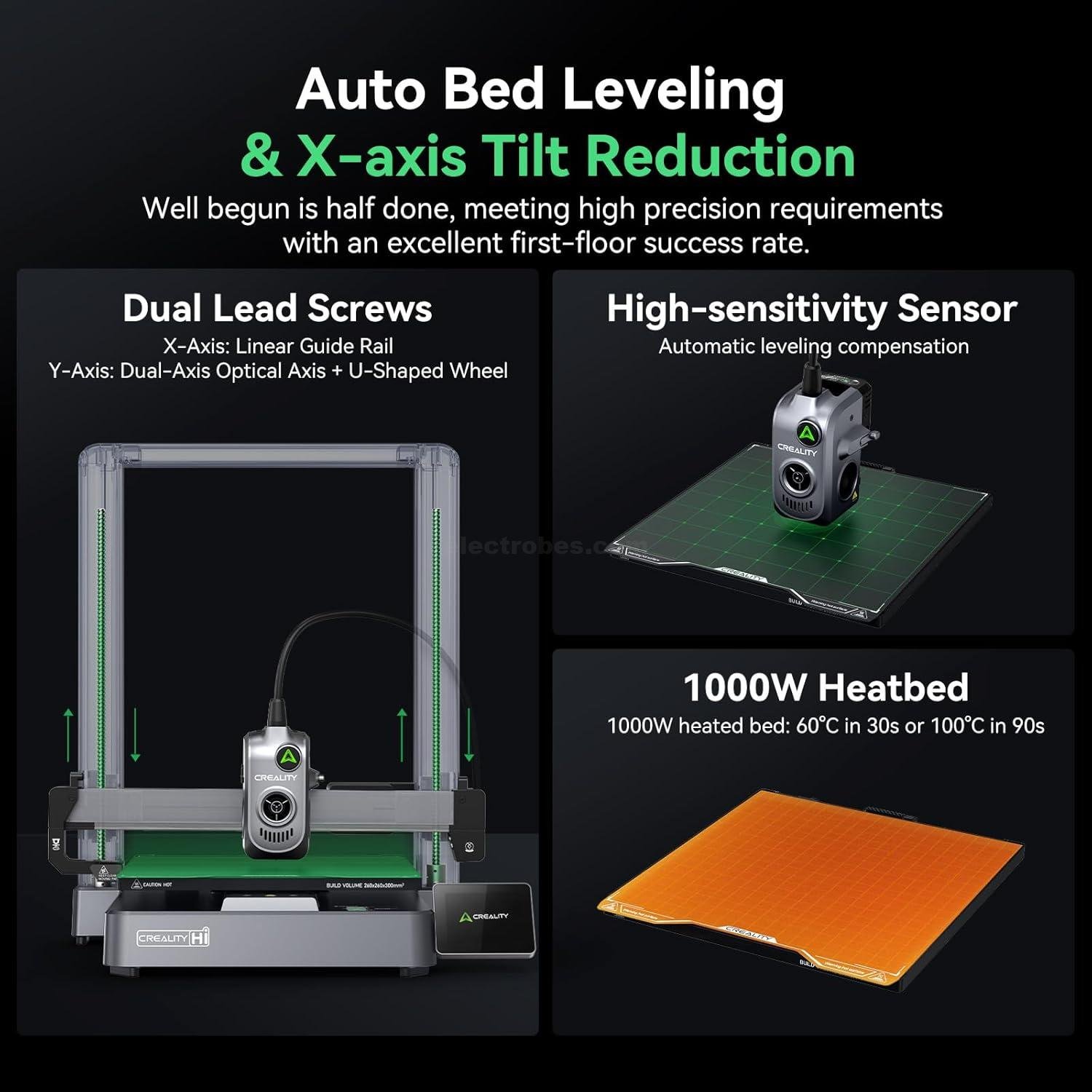 Creality Hi Combo 3D Printer, Multi Color 3D Printer with CFS, 500mms High Speed Auto-Leveling Automatic Filament Reading Clog-Free Extruder Pre-Assemble All-Metal Body 10.24×10.24×11.81inch at best price online in islamabad rawalpindi lahore peshawar faisalabad karachi hyderabad quetta wah taxila Pakistan