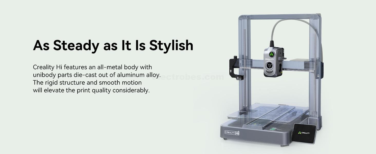Creality Hi Combo 3D Printer, Multi Color 3D Printer with CFS, 500mms High Speed Auto-Leveling Automatic Filament Reading Clog-Free Extruder Pre-Assemble All-Metal Body 10.24×10.24×11.81inch at best price online in islamabad rawalpindi lahore peshawar faisalabad karachi hyderabad quetta wah taxila Pakistan