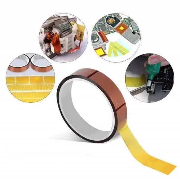 high temperature heat resistant adhesive kepton tape polyimide sticky over-heating protection tape in 10mm 20mm 30mm width at best price online in islamabad rawalpindi lahore peshawar faisalabad karachi hyderabad quetta wah taxila Pakistan