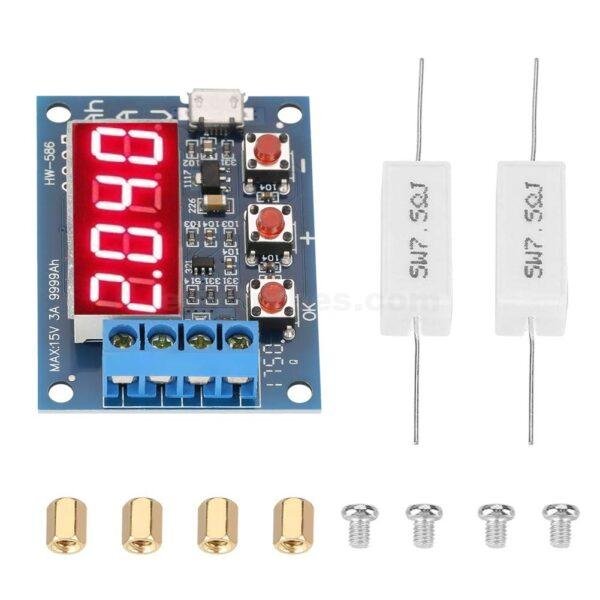 HW-586 1.2v-12v 18650 Li-ion Lithium Lead-Acid Battery Capacity + Resistance Discharge Tester Capacity Load Meter (9999Ah), Corded Electric and Battery Powered at best price online in islamabad rawalpindi lahore peshawar faisalabad karachi hyderabad quetta wah taxila Pakistan