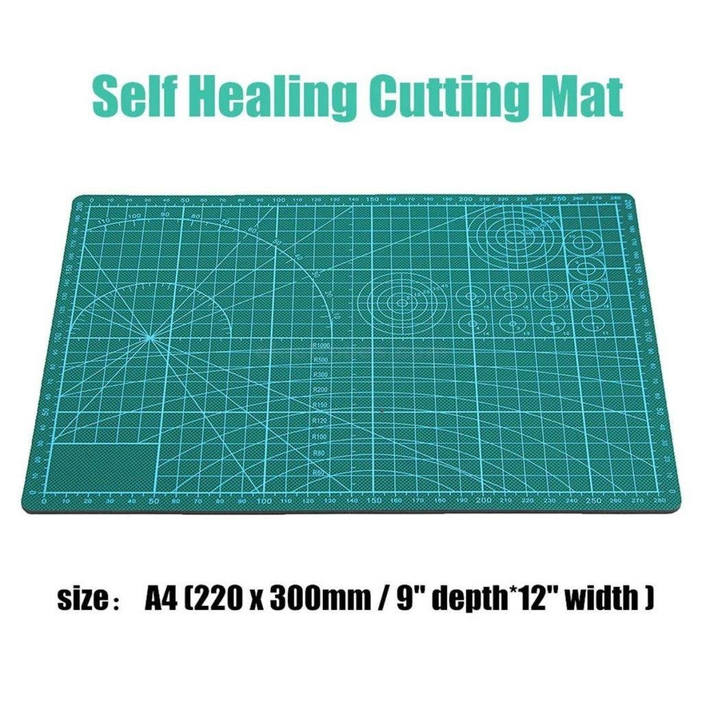Hobby and Craft Dual Sided Self Healing Thick Cutting Board Mat - Multiple Sizes, Black