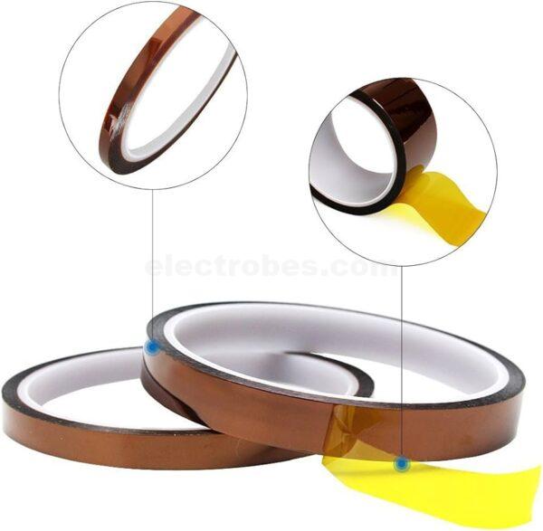 high temperature heat resistant adhesive kepton tape polyimide sticky over-heating protection tape in 10mm 20mm 30mm width at best price online in islamabad rawalpindi lahore peshawar faisalabad karachi hyderabad quetta wah taxila Pakistan