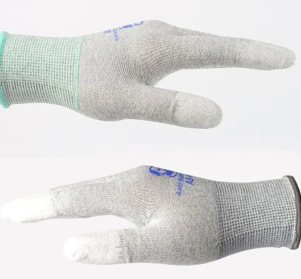 Mechanic AS-02 Carbon Fiber Anti-Static Gloves Elasticity Non-Slip Finger PU coating Carbon Fiber Electronic Work Protective Safety Glove pair at best price online in islamabad rawalpindi lahore peshawar faisalabad karachi hyderabad quetta wah taxila Pakistan