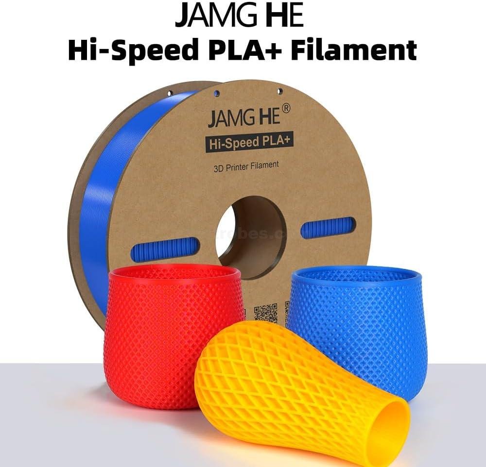 JAMG HE High Speed PLA+ 3D Printer Filament 1.75mm Spool 1KG/Roll in Black, Blue, Red, Green, Grey, Orange, White and Yellow Color at best price online in islamabad rawalpindi lahore karachi multan sukkur skardu peshawar taxila wah gujranwala faisalabad hyderabad quetta pakistan