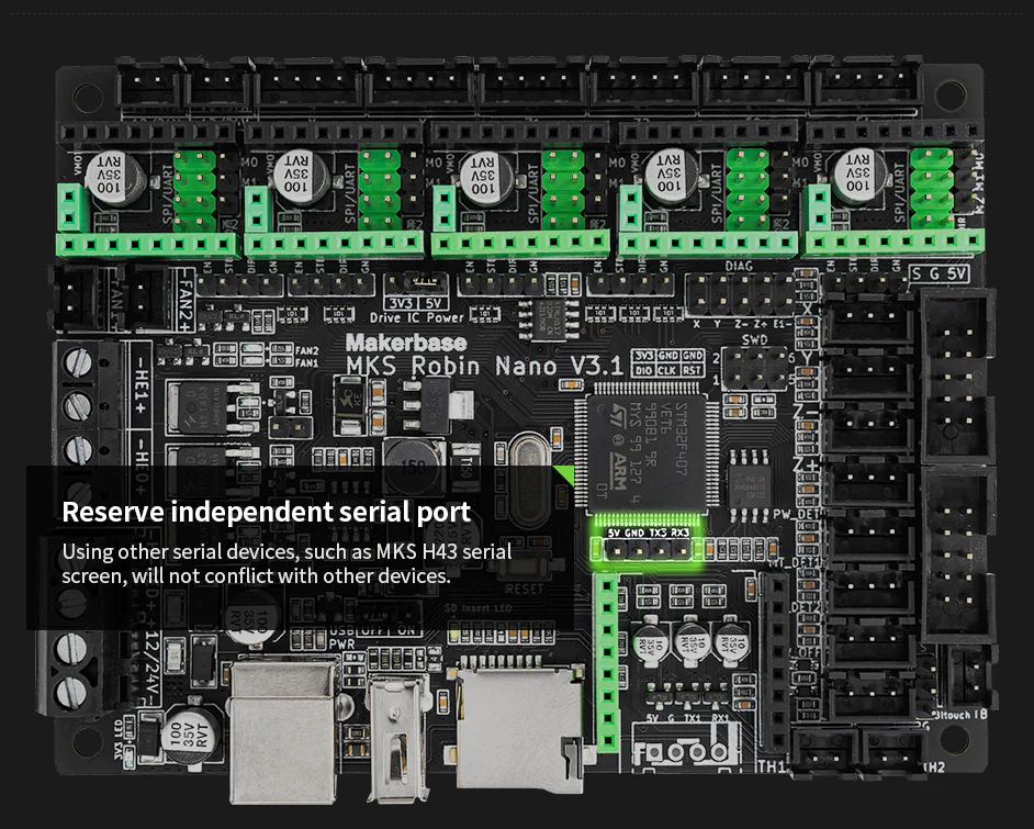 Makerbase MKS Robin Nano V3 32-Bit 168Mhz F407 Control Board 3D printer 32 bit controller main board motherboard control board for ender 3 upgrade at best price online in islamabad rawalpindi lahore peshawar faisalabad karachi hyderabad quetta wah taxila Pakistan