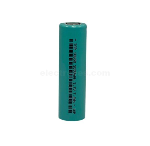 3.7V 2000mAh Rechargeable 18650 Li-Ion Battery Cell - New at best price online in islamabad rawalpindi lahore peshawar faisalabad karachi hyderabad quetta wah taxila Pakistan