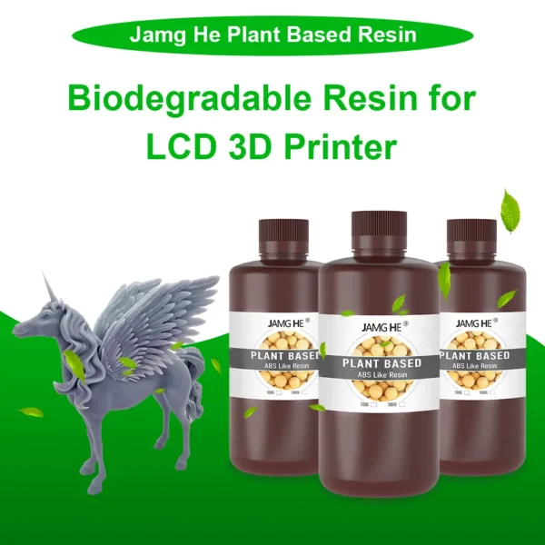 Jamg He Plant Based ABS like Resin 3D Printer Resin Soy Bean Oil Made Resin for 2K 4K 6K 8K SLA LCD type 3D Printers at best price online in islamabad rawalpindi lahore peshawar faisalabad karachi hyderabad quetta wah taxila Pakistan