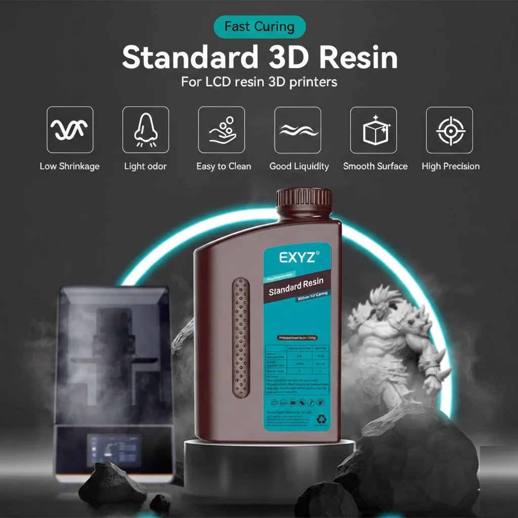 Buy EXYZ Standard Resin for Resin SLA 3D Printer – 1000g online at best price and delivery in islamabad rawalpindi lahore peshawar faisalabad karachi hyderabad quetta wah taxila multan sialkot mardan Pakistan