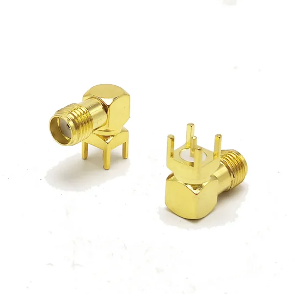 SMA Female Coax RF Right Angle Jack Gold-plated at best price online in islamabad rawalpindi lahore peshawar faisalabad karachi hyderabad quetta wah taxila Pakistan