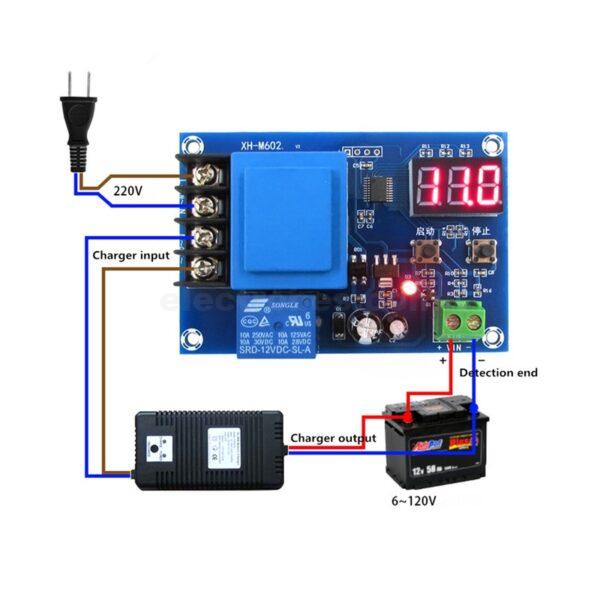 XH-M602 Battery Charge Control Module DC 3.7-120V Lithium Battery Charging Control with Protection charging Board for rechargeable Li-ion battery at best price online in islamabad rawalpindi lahore peshawar faisalabad karachi hyderabad quetta wah taxila Pakistan