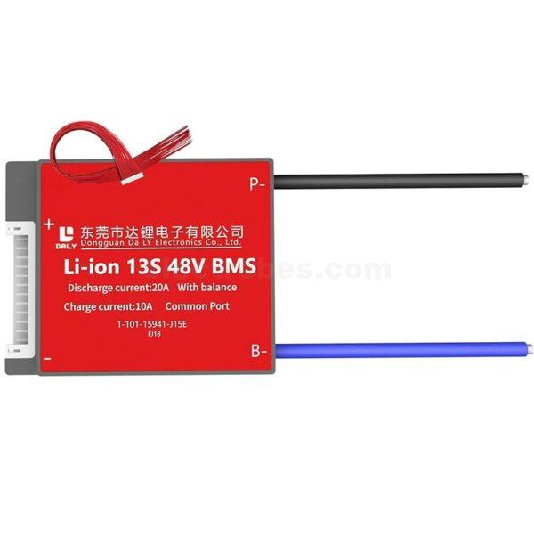 DALY BMS Li-ion 13S 48V 20A BMS Battery Management System for 18650 Lithium ion Battery Pack With Balance Protection PCB Board with over-voltage protection charging module at best price online in islamabad rawalpindi lahore peshawar faisalabad karachi hyderabad quetta wah taxila Pakistan