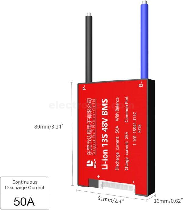 DALY BMS Li-ion 13S 48V 20A 30A 40A 50A BMS Battery Management System for 18650 Lithium ion Battery Pack With Balance Protection PCB Board with over-voltage protection charging module at best price online in islamabad rawalpindi lahore peshawar faisalabad karachi hyderabad quetta wah taxila Pakistan