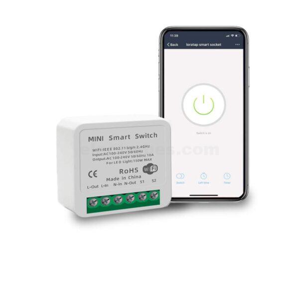 16A Mini Smart WiFi Switch DIY Switch Supports 2 Way Control, Smart Home Automation Module, No Hub Required, Compatible with Alexa Google Home Smart Life App at best price online in islamabad rawalpindi lahore peshawar faisalabad karachi hyderabad quetta wah taxila Pakistan