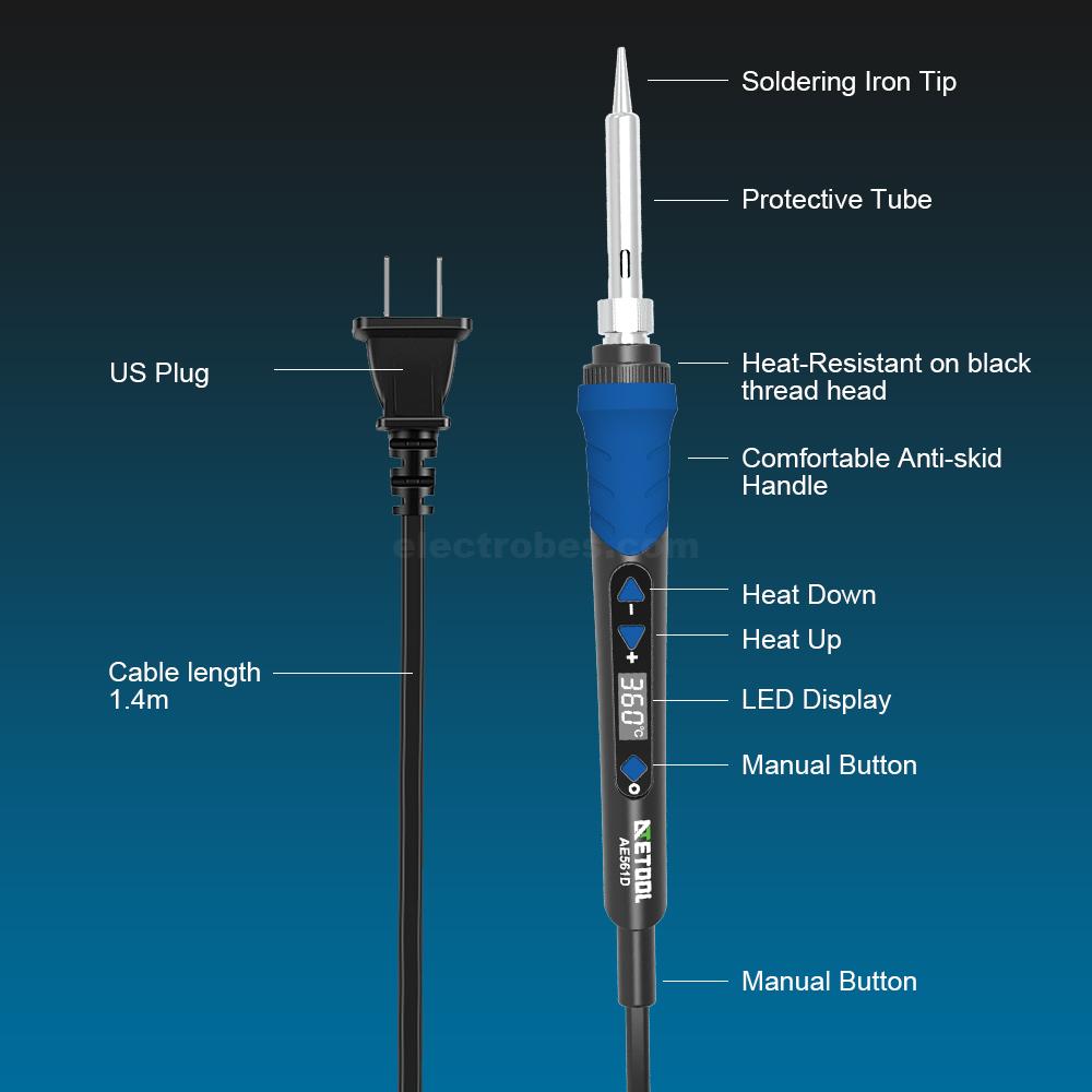 High Quality Digital Adjustable Soldering Iron Constant Temperature 68W Welding Pen at best price online in islamabad rawalpindi lahore peshawar faisalabad karachi hyderabad quetta wah taxila Pakistan