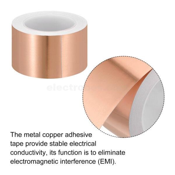 45mm X 10 meters Conductive Copper Foil single sided adhesive Tape at best price online in islamabad rawalpindi lahore peshawar faisalabad karachi hyderabad quetta wah taxila Pakistan