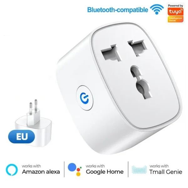 Tuya Wifi Smart EU-type Socket Universal 16A Plug auto Switched-Timer remote controlled socket at best price online in islamabad rawalpindi lahore peshawar faisalabad karachi hyderabad quetta wah taxila Pakistan