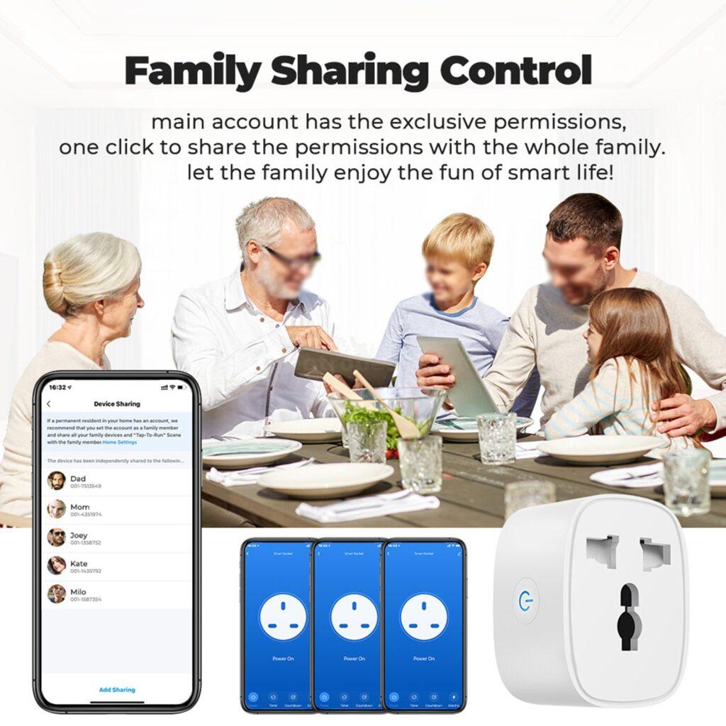 Smart Control Socket 16A Tuya WIFI Smart Socket Universal EU Plug in Pakistan