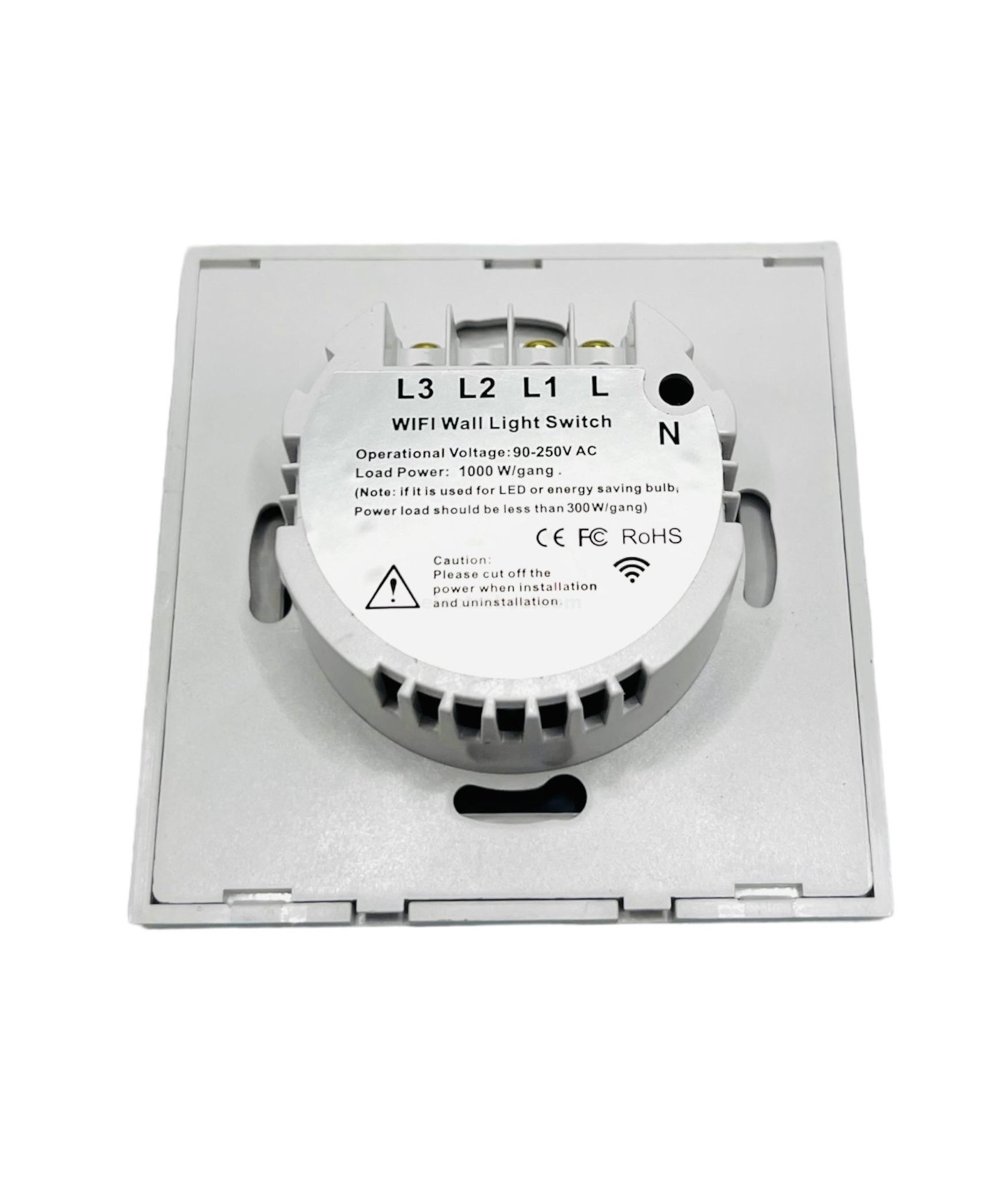 1 2 3 4-Gang Smart Home WiFi Switch Mobile APP Controlled Wall Mount Touch Switch EU Type 100-240V With tempered glass in black white gold color at best price online in islamabad rawalpindi lahore peshawar faisalabad karachi hyderabad quetta wah taxila Pakistan