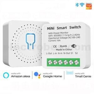 16A Mini Smart WiFi Switch DIY Switch Supports 2 Way Control, Smart Home Automation Module, No Hub Required, Compatible with Alexa Google Home Smart Life App at best price online in islamabad rawalpindi lahore peshawar faisalabad karachi hyderabad quetta wah taxila Pakistan
