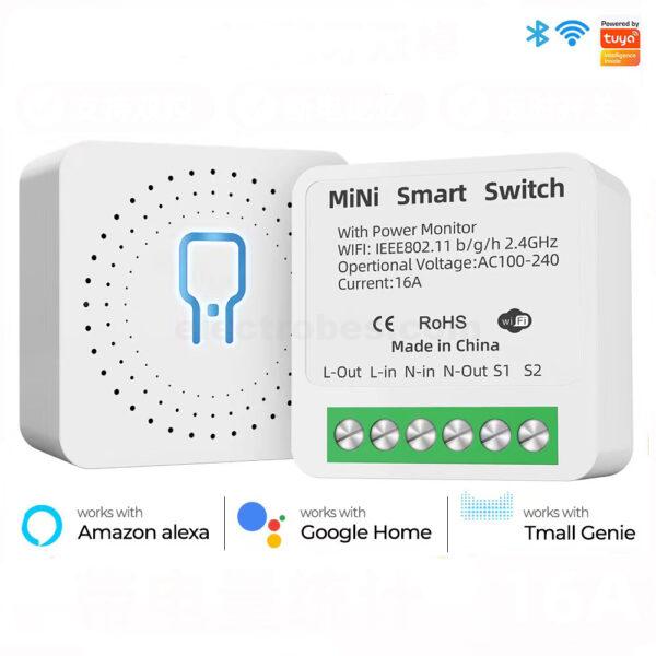 16A Mini Smart WiFi Switch DIY Switch Supports 2 Way Control, Smart Home Automation Module, No Hub Required, Compatible with Alexa Google Home Smart Life App at best price online in islamabad rawalpindi lahore peshawar faisalabad karachi hyderabad quetta wah taxila Pakistan