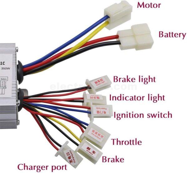 24V 350W Brushed Motor Controller for MY1016 DC Motor for E-bike bicycle at best price online in islamabad rawalpindi lahore peshawar faisalabad karachi hyderabad quetta wah taxila Pakistan