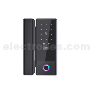 Smart Glass Door Lock Electronic Sliding Door Lock with Fingerprint, Password, Card, Remote Control, Tuya Wifi APP Security Door Lock Homes Offices Apartments (Black) at best price online in islamabad rawalpindi lahore peshawar faisalabad karachi hyderabad quetta wah taxila Pakistan
