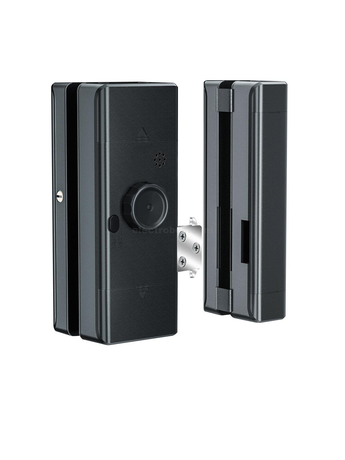Smart Glass Door Lock - Electronic Sliding Door Lock with Fingerprint, Password, Card, Remote Control, Tuya Wifi APP Security Door Lock Homes Offices Apartments (Black) at best price online in islamabad rawalpindi lahore peshawar faisalabad karachi hyderabad quetta wah taxila Pakistan