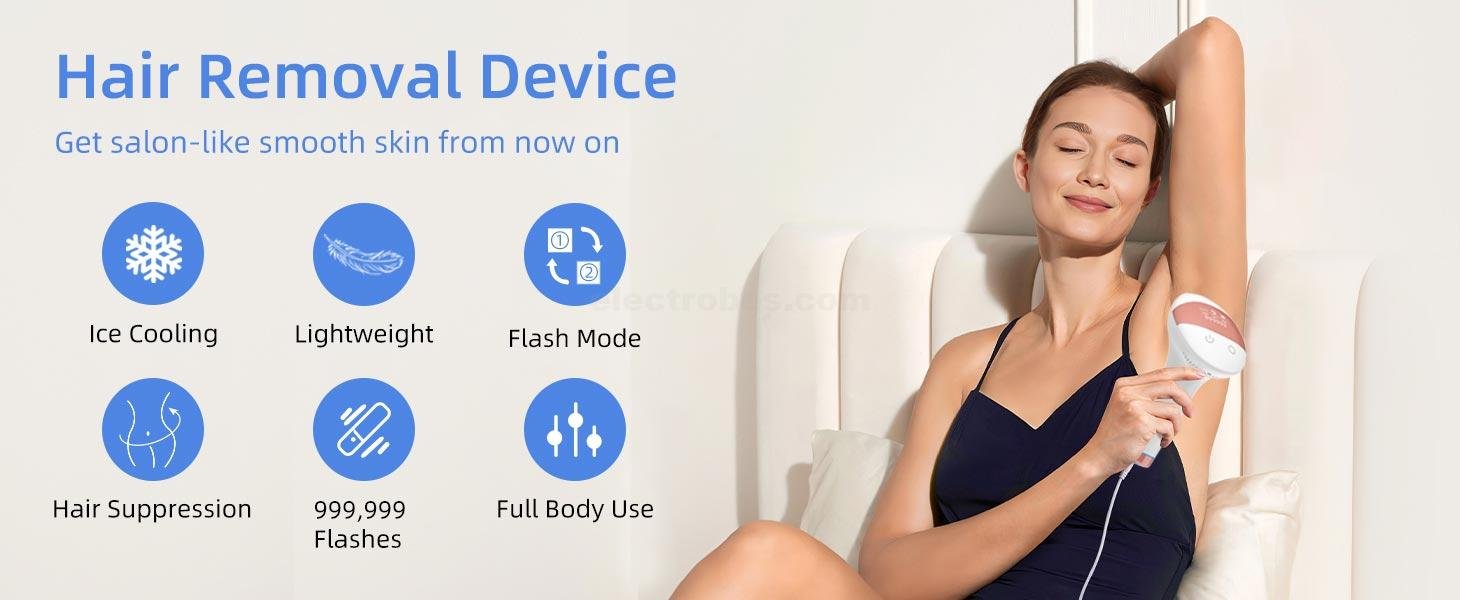 Laser Hair Removal with Ice Cooling Care Function for Women Permanent,999,999 Flashes Painless IPL Hair Remover, Hair Removal Device at best price online in islamabad rawalpindi lahore peshawar faisalabad karachi hyderabad quetta wah taxila Pakistanat best price online in islamabad rawalpindi lahore peshawar faisalabad karachi hyderabad quetta wah taxila Pakistan