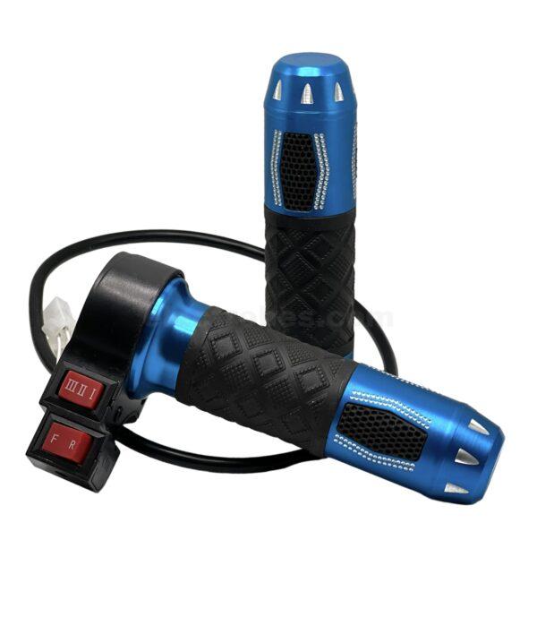 12V 24V 48V 60V 72V Blue Throttle handle bar with switches and wires set for electric bike e-bike at best price online in islamabad rawalpindi lahore karachi multan sukkur skardu peshawar taxila wah gujranwala faisalabad hyderabad quetta pakistan