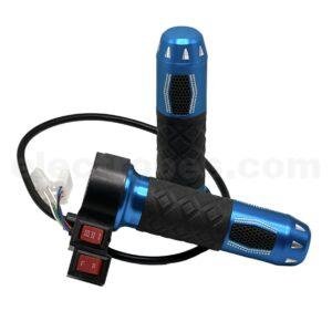 12V 24V 48V 60V 72V Blue Throttle handle bar with switches and wires set for electric bike e-bike at best price online in islamabad rawalpindi lahore karachi multan sukkur skardu peshawar taxila wah gujranwala faisalabad hyderabad quetta pakistan