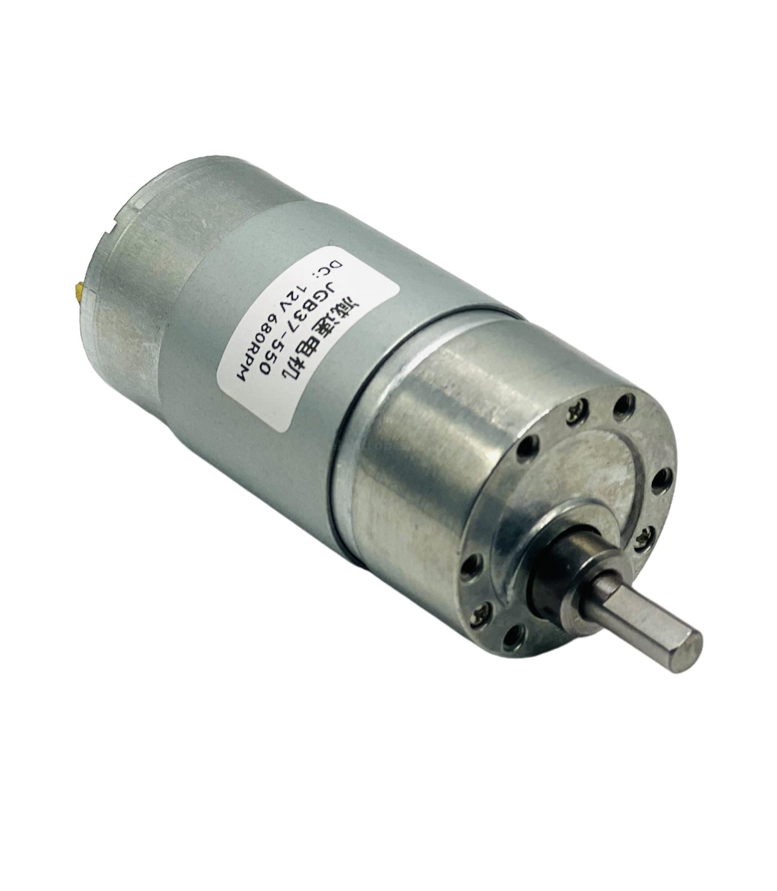 JGB37-550 DC 12V 680RPM High Torque Metal Gear DC Motor at best price online in islamabad rawalpindi lahore peshawar faisalabad karachi hyderabad quetta wah taxila Pakistan