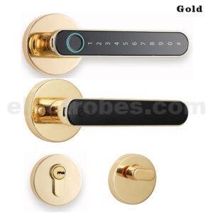 S604L Smart Electronic Door Lock with Fingerprint, Password, Card, Remote Control, Tuya Wifi APP Security Door Lock for Homes Offices Apartments (Golden) at best price online in islamabad rawalpindi lahore peshawar faisalabad karachi hyderabad quetta wah taxila Pakistan