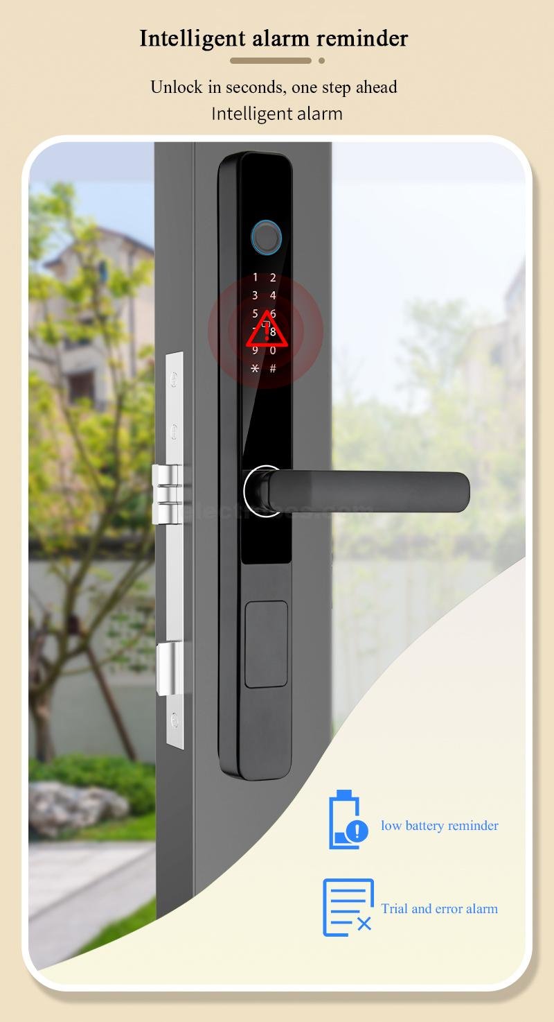 Smart Door Lock Smart Waterproof Lock S608 IC Card TTlock Tuya Wifi Fingerprint Password Key Aluminum Door Lock for Indoor and Outdoor Use at best price online in islamabad rawalpindi lahore peshawar faisalabad karachi hyderabad quetta wah taxila Pakistan