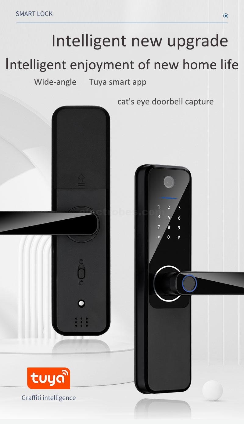 S802MAX Smart Door Lock with HD camera Intercom in Pakistan