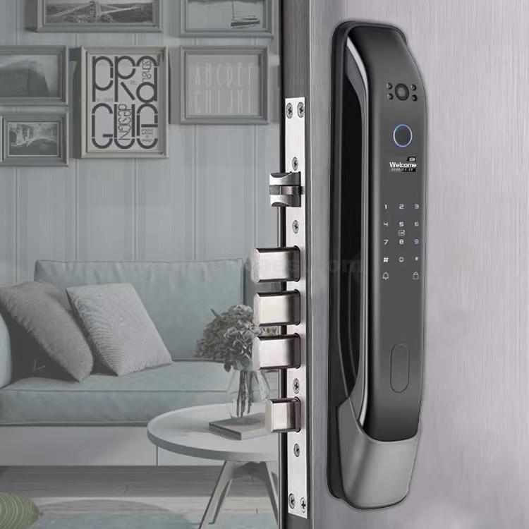 Smart Door Lock Smart Lock S928-2 IC Card TTlock Tuya Wifi Fingerprint Password Key Aluminum Door Lock for tempered glass display touch button in elegant grey color at best price online in islamabad rawalpindi lahore peshawar faisalabad karachi hyderabad quetta wah taxila Pakistan