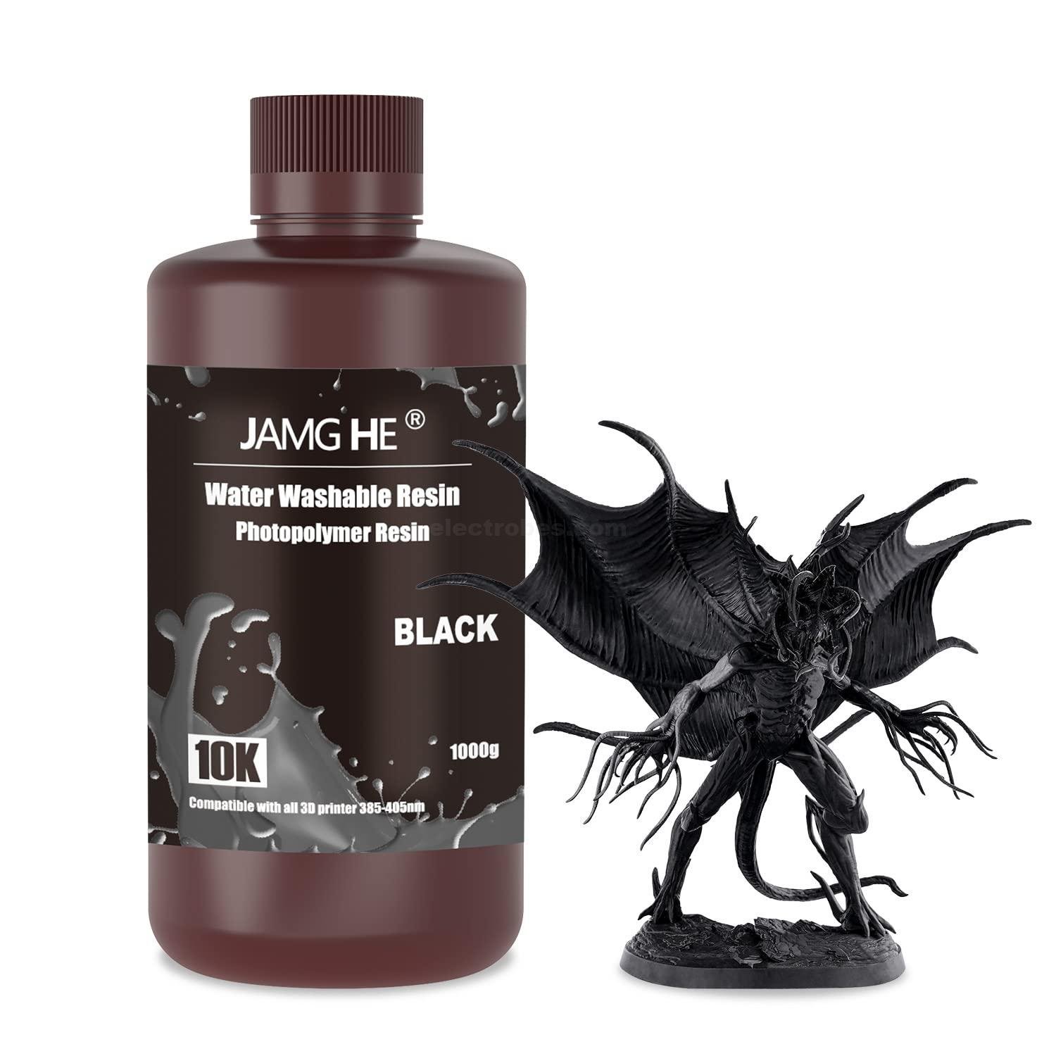 black colour Jamg he Water washable resin 10k 1000g 1kg 385-405nm for resin printer at best price online in islamabad rawalpindi lahore peshawar faisalabad karachi hyderabad quetta wah taxila Pakistan