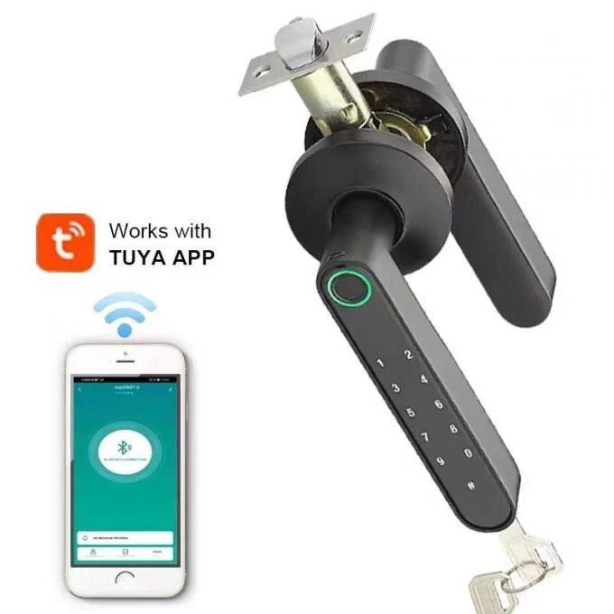 Buy S604L Digital Smart Handle Door Automatic Lock with RFID, Pin, Key and Biometric Verification System for Home Office Security online at best price and delivery in islamabad rawalpindi lahore peshawar faisalabad karachi hyderabad quetta wah taxila multan sialkot mardan Pakistan