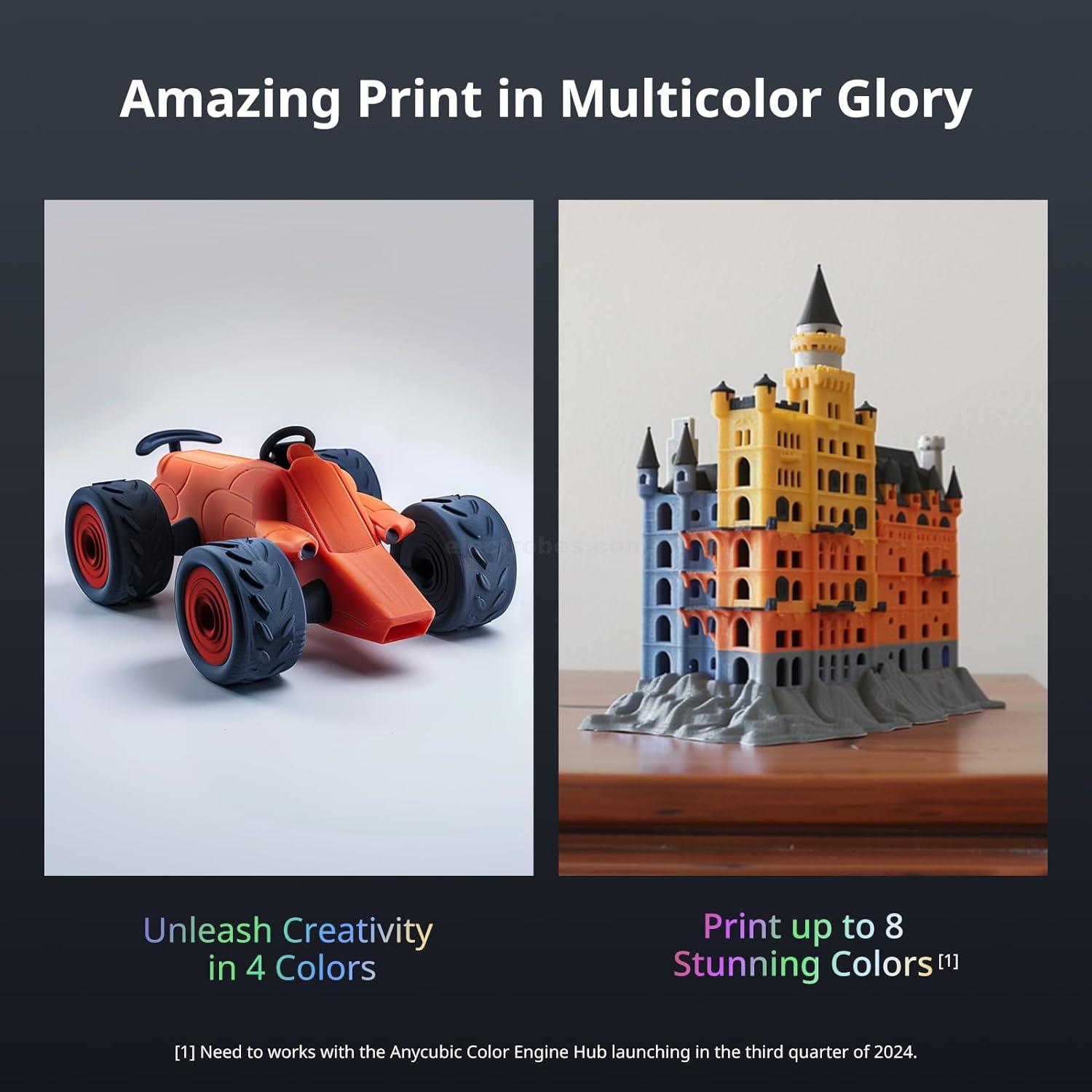 Anycubic Kobra 3 Combo 3D Printer, Multi-Color 3D Printer 4 Colors, Max 600mms Print Speed with ACE Pro Sealed Storage Keep Filament Dry, Print Smooth Ideal for All Skill Levels at best price online in islamabad rawalpindi lahore peshawar faisalabad karachi hyderabad quetta wah taxila Pakistan