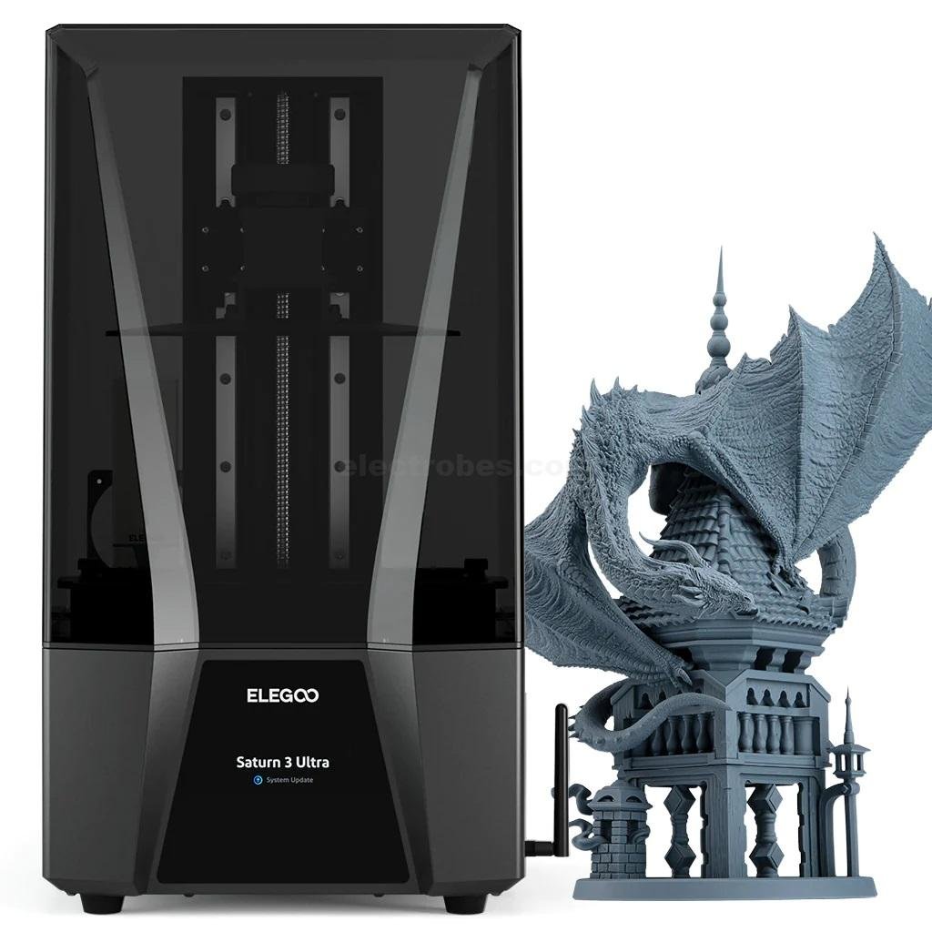 Elegoo Saturn 3 Ultra Resin 3D Printer with AI Intelligent, Innovative Tilt Release Technology, Auto Leveling by sensors, 10-inch 12K Mono LCD at best price online in islamabad rawalpindi lahore peshawar faisalabad karachi hyderabad quetta wah taxila Pakistan