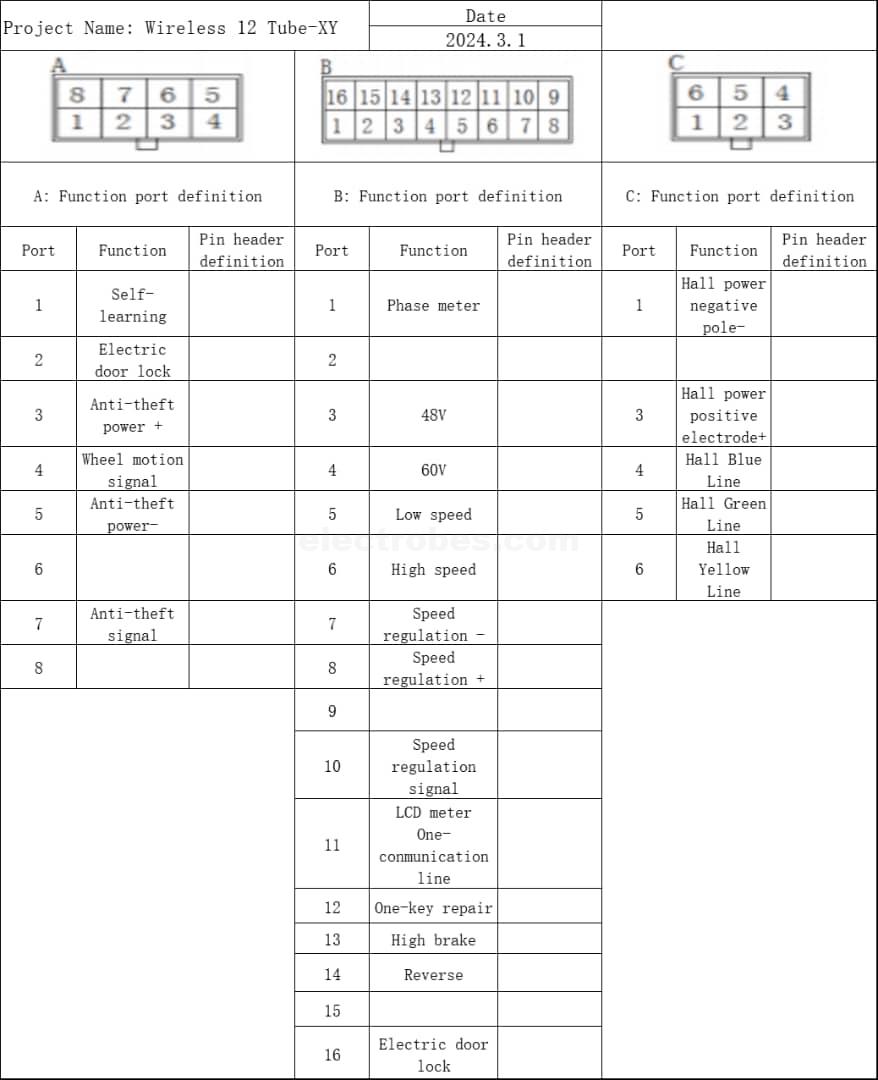 brushless motor controller wiring diagram