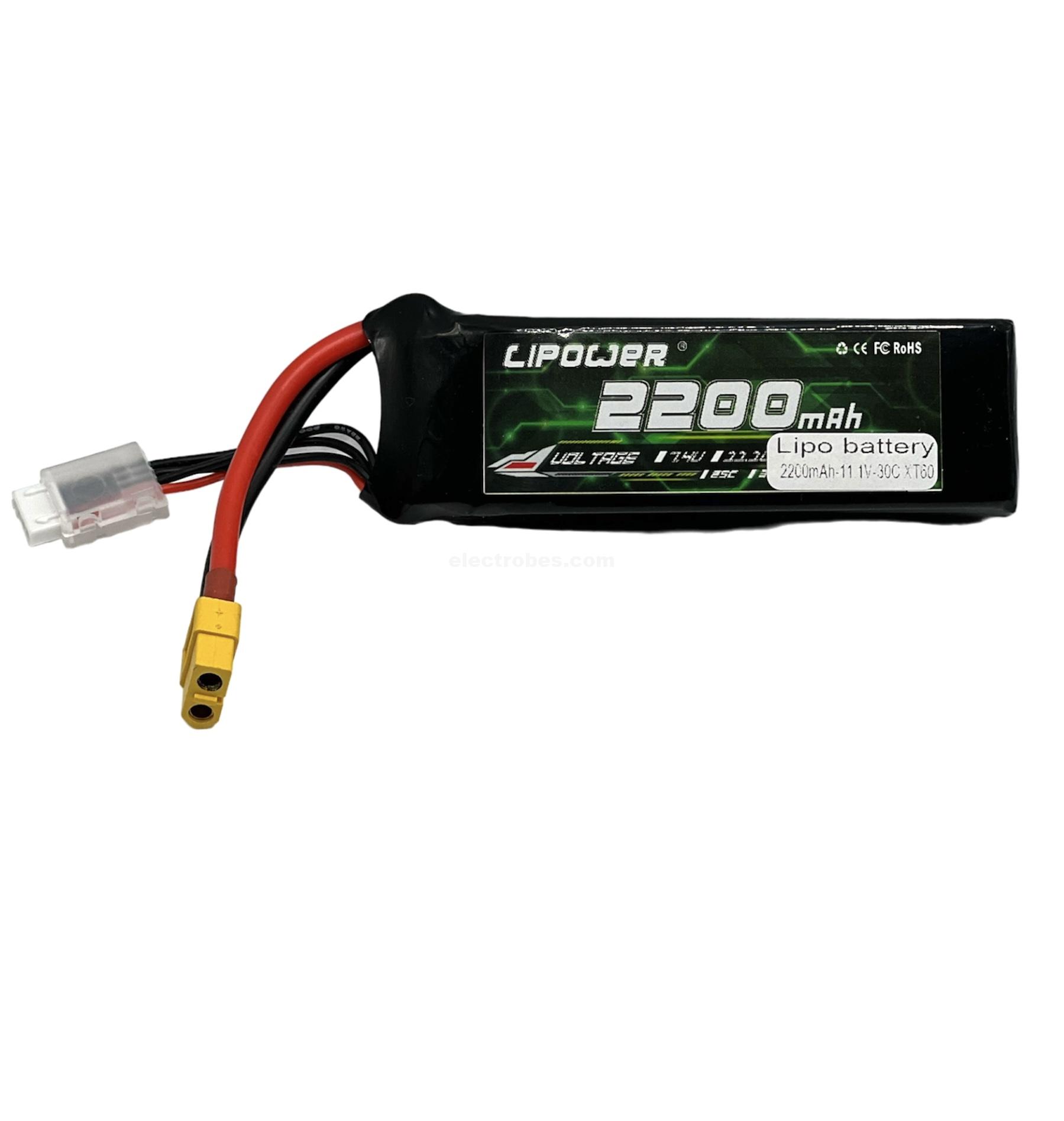 HRB 2PCS 2S 7.4V 2200mAh 30C Lipo Batterie avec Deans T Plug pour RC Hélicoptère Avion Voiture Bateau Camion HRB 2PCS 2S 7.4V 2200mAh 30C Lipo Batterie avec Deans T Plug pour RC Hélicoptère Avion Voiture Bateau Camion