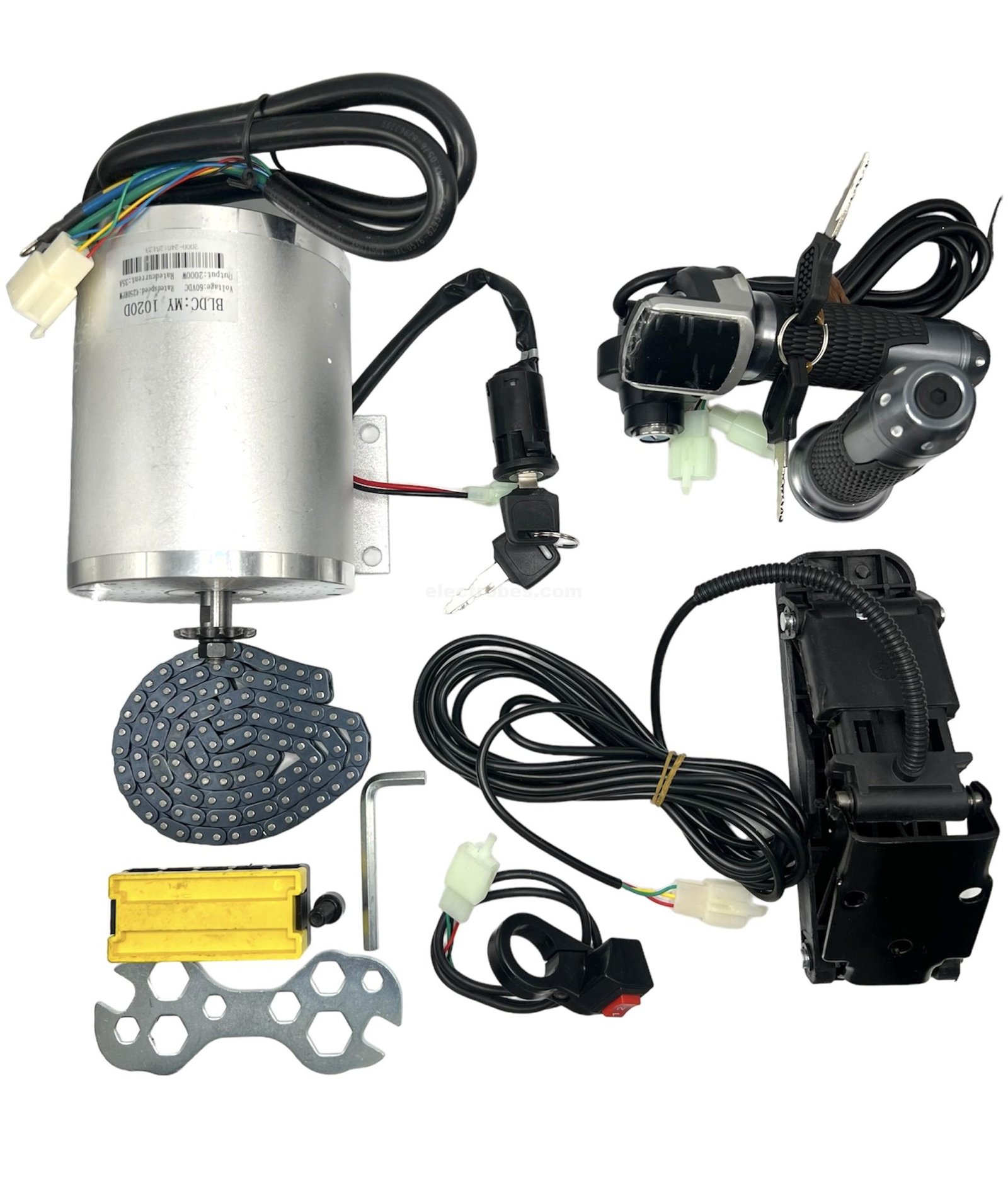 48V 5200rpm 2000W Electric Brushless DC Motor with Controller, Pedal and Throttle Kit for Go Karts E-Bike Electric Throttle Motorcycle Scooter at best price online in islamabad rawalpindi lahore peshawar faisalabad karachi hyderabad quetta wah taxila Pakistan