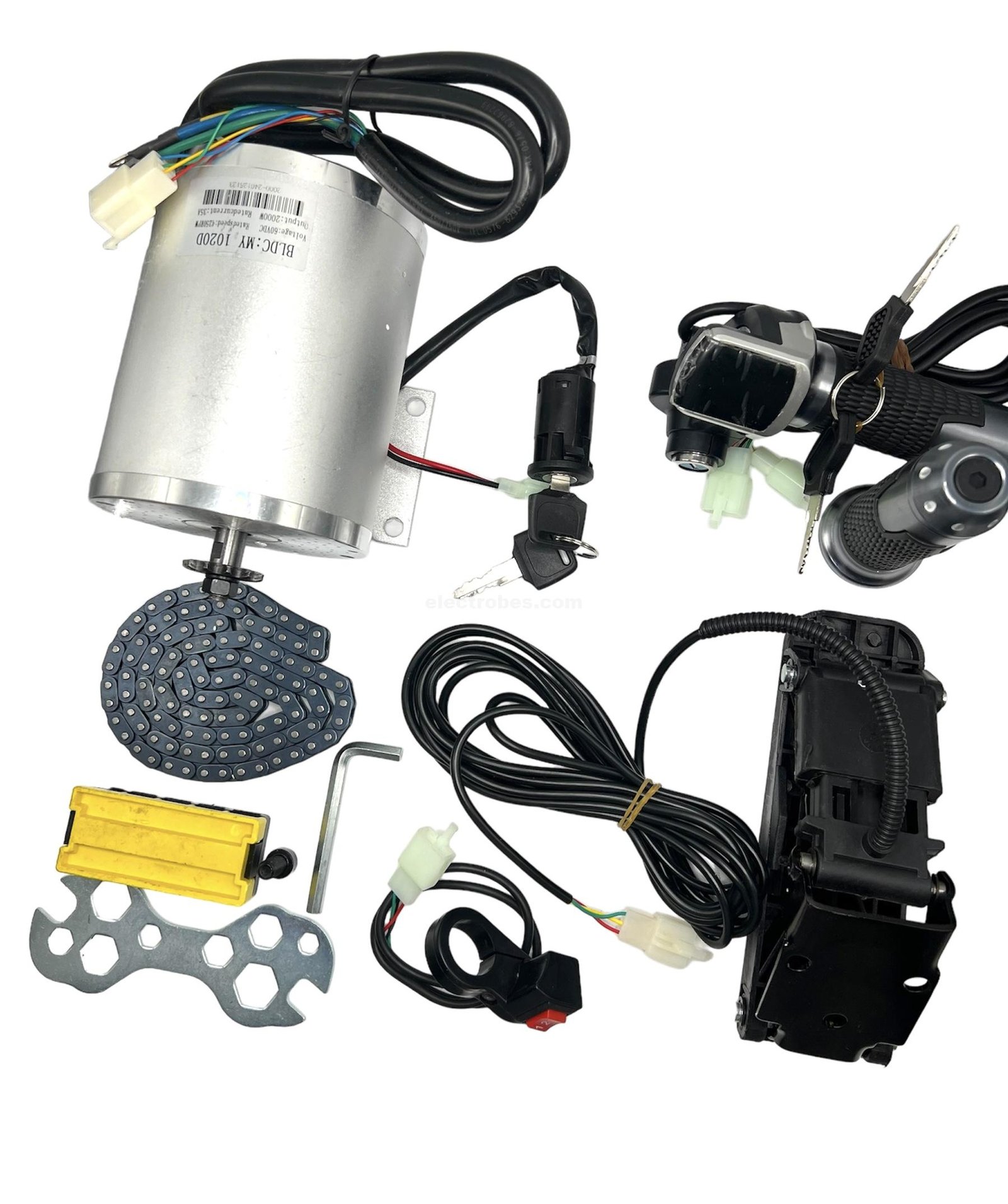 48V 5200rpm 2000W Electric Brushless DC Motor with Controller, Pedal and Throttle Kit for Go Karts E-Bike Electric Throttle Motorcycle Scooter at best price online in islamabad rawalpindi lahore peshawar faisalabad karachi hyderabad quetta wah taxila Pakistan