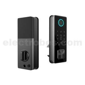 S919-7 black color Smart Door Automatic Lock with biometric card pin key App controlled security locking systems at best price online in islamabad rawalpindi lahore peshawar faisalabad karachi hyderabad quetta wah taxila Pakistan